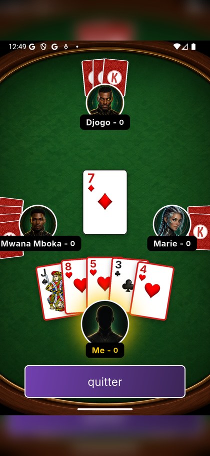 Ecran de jeu de cartes Kopo