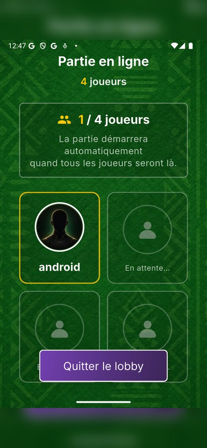 Ecran du lobby en ligne Kopo
